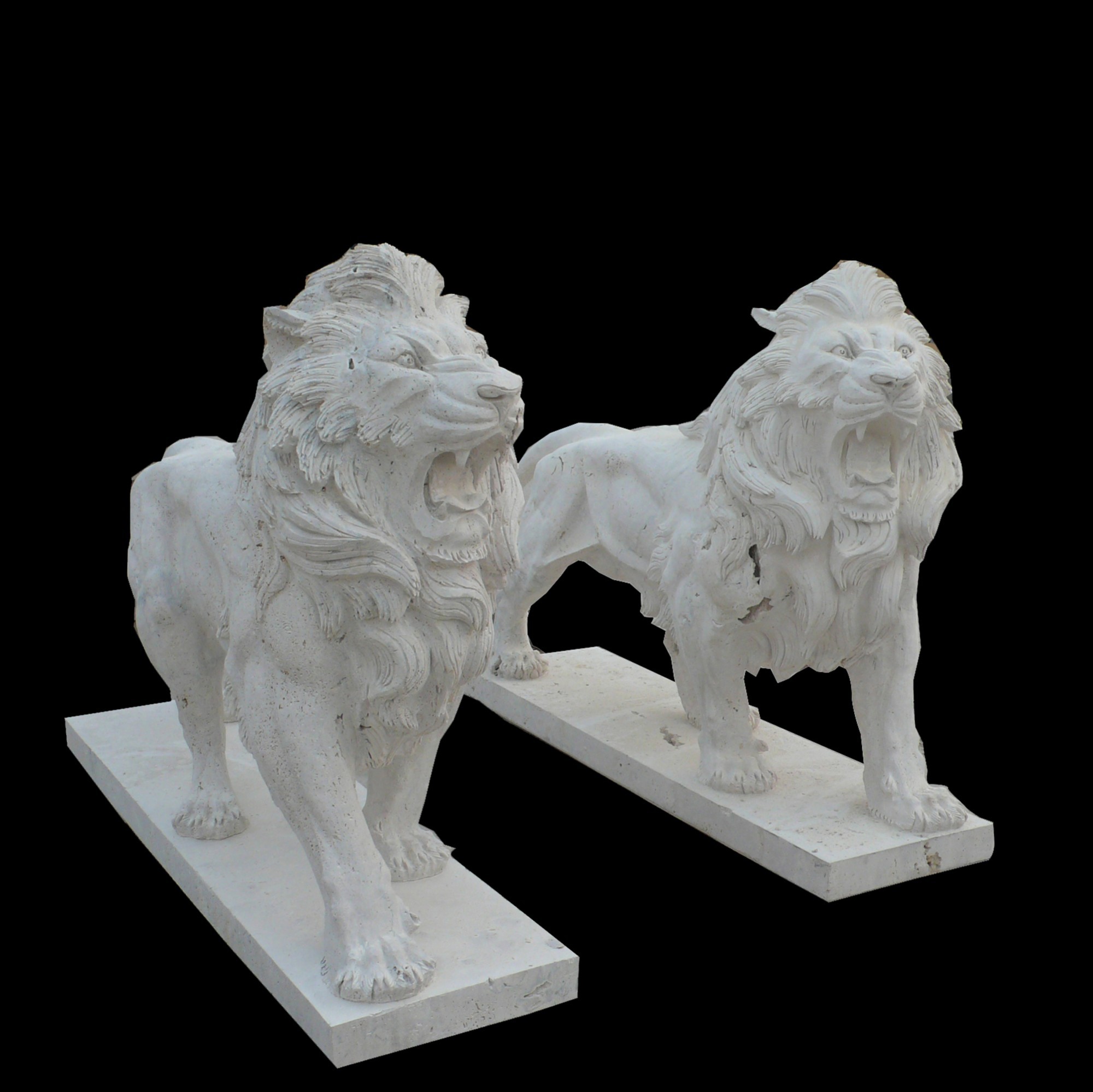 White marble Lion statueSHS：Architectural Stone Turnkey Solutions