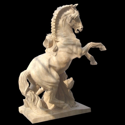 Travertine Stone Horse statue