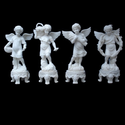 Marble Children Statues